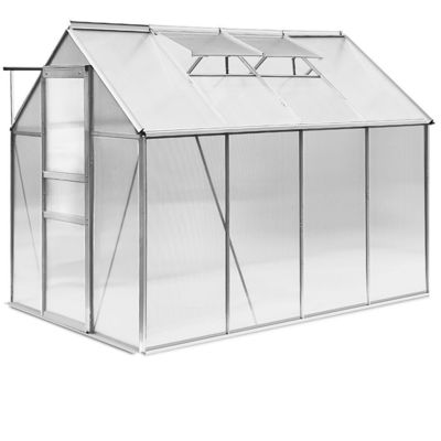 نه پوشش قاب پایان 6ft X 8ft گلخانه باغ بزرگ برای باغبانی در فضای باز