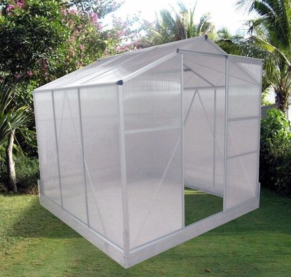 نه پوشش قاب پایان 6ft X 8ft گلخانه باغ بزرگ برای باغبانی در فضای باز