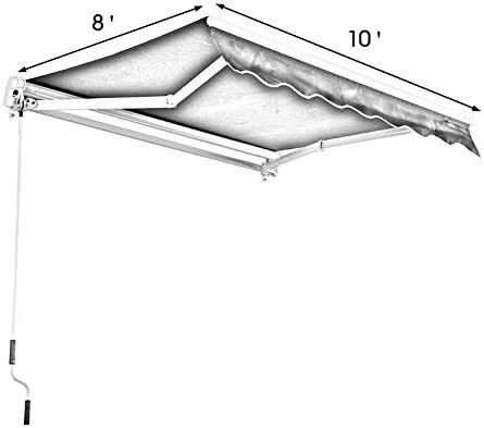 فریم آلومینیومی پوشیده با پودر در خارج از خانه آویزان قابل کشش 250*200 سانتی متر آویزان های خورشیدی دستی